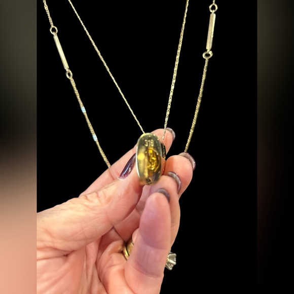 Louis Vuitton #318 Lock & Key on NWT Sonoma Layered Necklace Goldplated - Picture 2 of 12